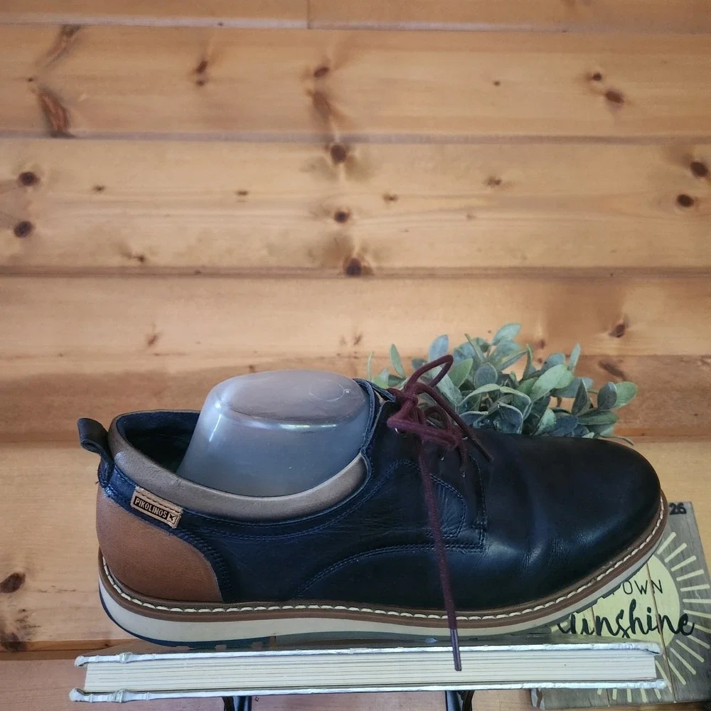 Pikolinos Berna M8J-4183 Wingtip Oxford Sneakers Navy Leather Shoe Comfort Sz 43